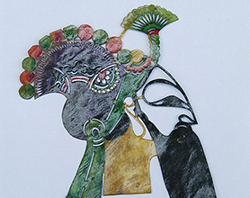 老生人头驴皮皮影